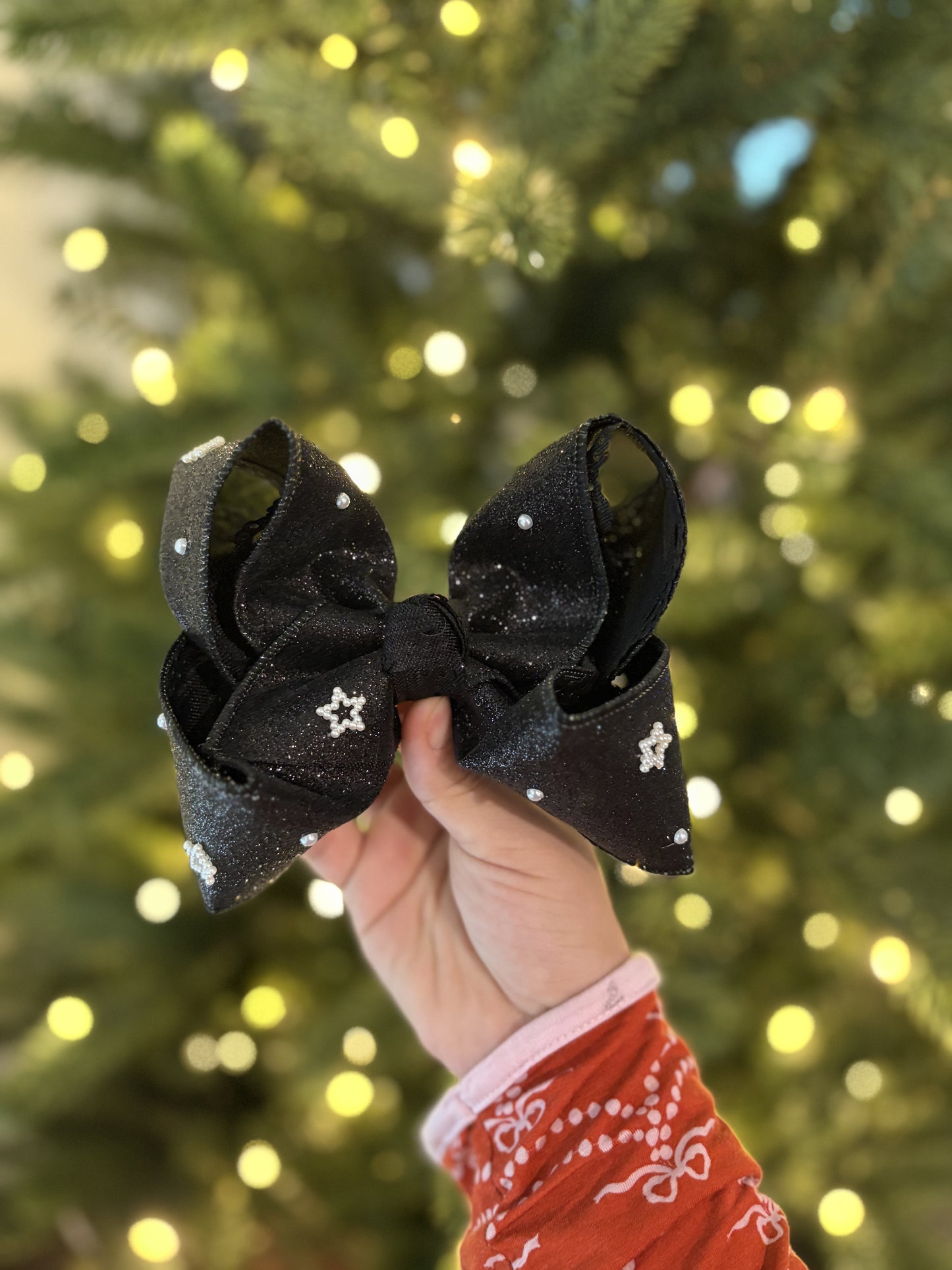 7inch RTS *will have 3inch black groisgrain behind it*